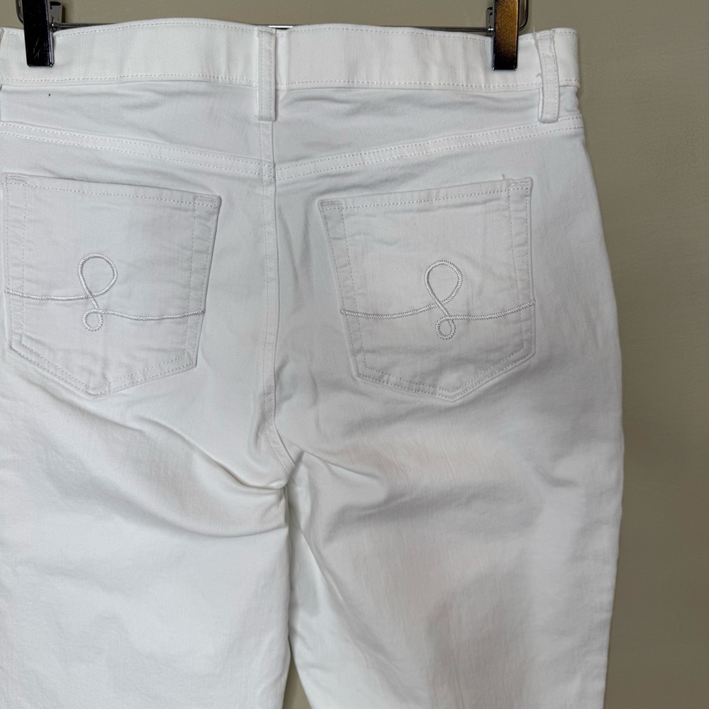 Lilly Pulitzer White Straight Leg Jeans | Classic Fit size 12 - Picture 6 of 13
